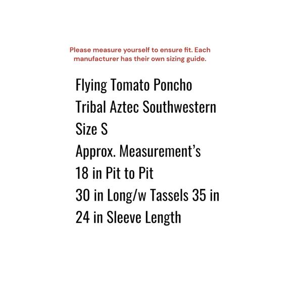 Flying Tomato Sweater Women's Size S Aztec Tribal Open Cardigan Long Sleeve - Picture 7 of 8